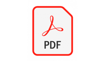 Ikona s PDF logom reprezentujúca stiahnuteľný obsah